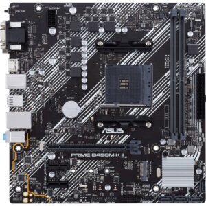 Carte mère Asus PRIME B450M-K II – vue de face
